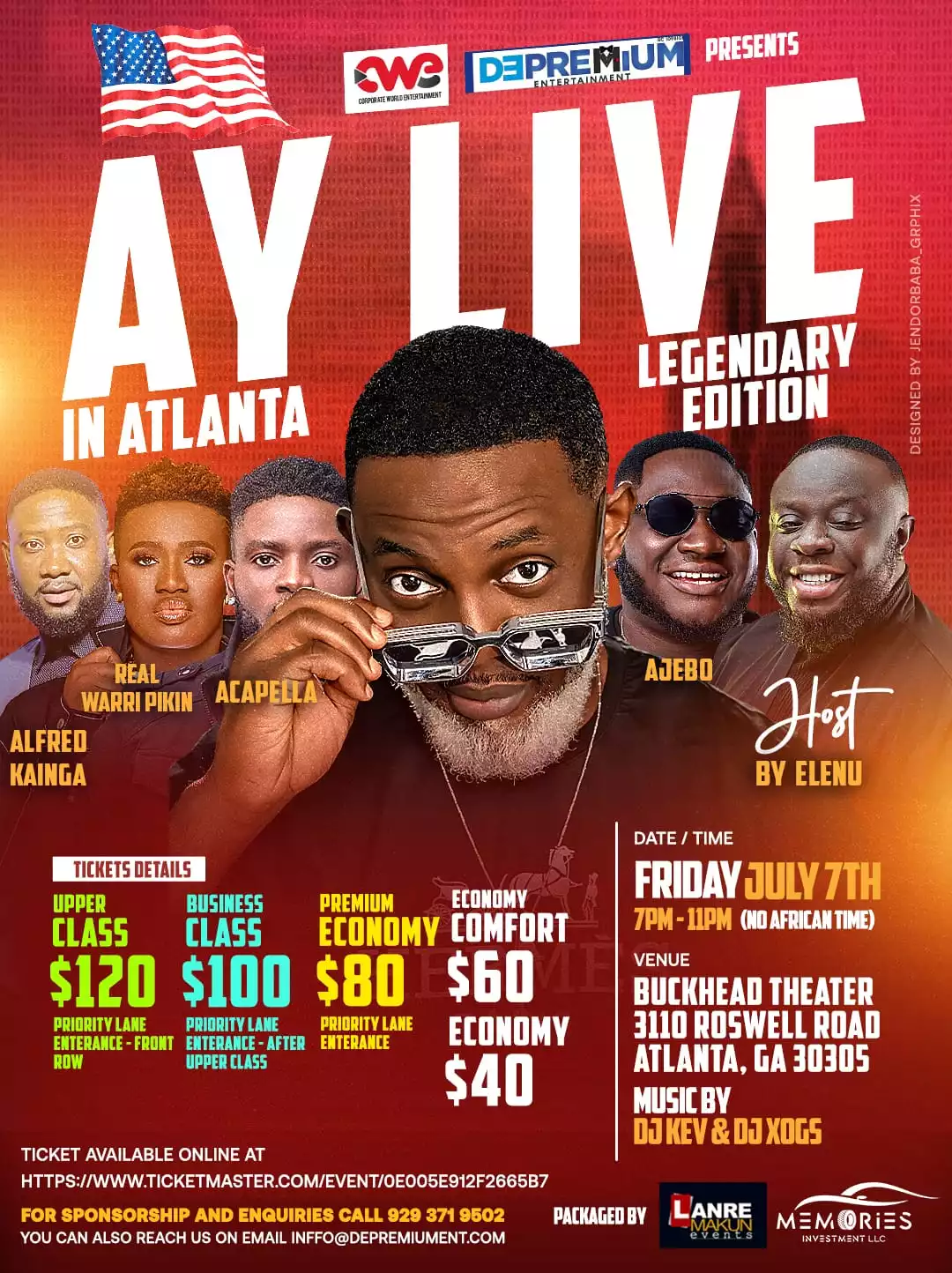 Atlanta Comedy Show Best of African Entertainment DePremium